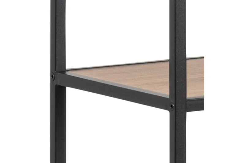 Kirjahylly Walmon 135x35 cm 4 hyllyä - Luonnonväri/Matta Musta - Säilytys - Hylly - Kirjahylly