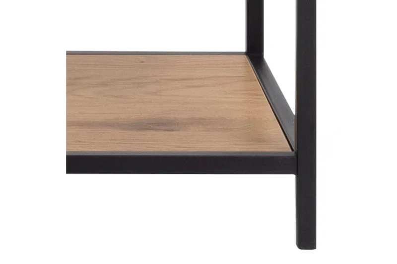 Kirjahylly Walmon 135x35 cm 4 hyllyä - Luonnonväri/Matta Musta - Säilytys - Hylly - Kirjahylly