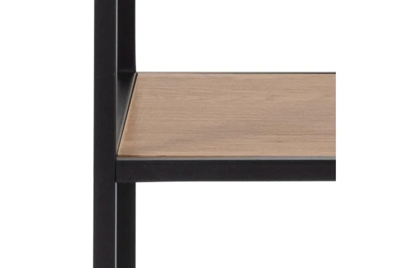 Kirjahylly Walmon 135x35 cm 4 hyllyä - Luonnonväri/Matta Musta - Säilytys - Hylly - Kirjahylly