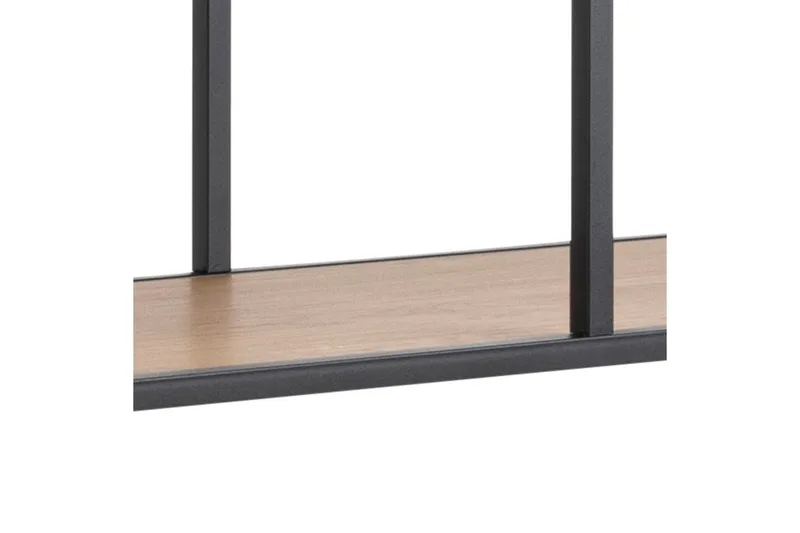 Kirjahylly Walmon 135x35 cm 4 hyllyä - Luonnonväri/Matta Musta - Säilytys - Hylly - Kirjahylly