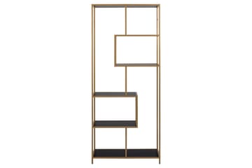 Kirjahylly Walmon 77x35 cm 4 hyllyä - Musta - Säilytys - Hylly - Kirjahylly