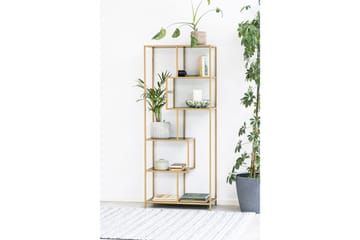 Kirjahylly Walmon 77x35 cm 4 hyllyä - Musta - Säilytys - Hylly - Kirjahylly