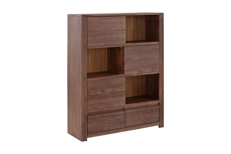 Kirjahylly Walter 100 cm, Akaasia/Ruskea