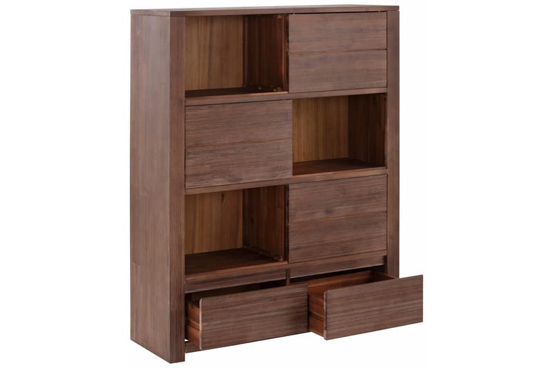 Kirjahylly Walter 100 cm - Akaasia/Ruskea - Säilytys - Hylly - Kirjahylly