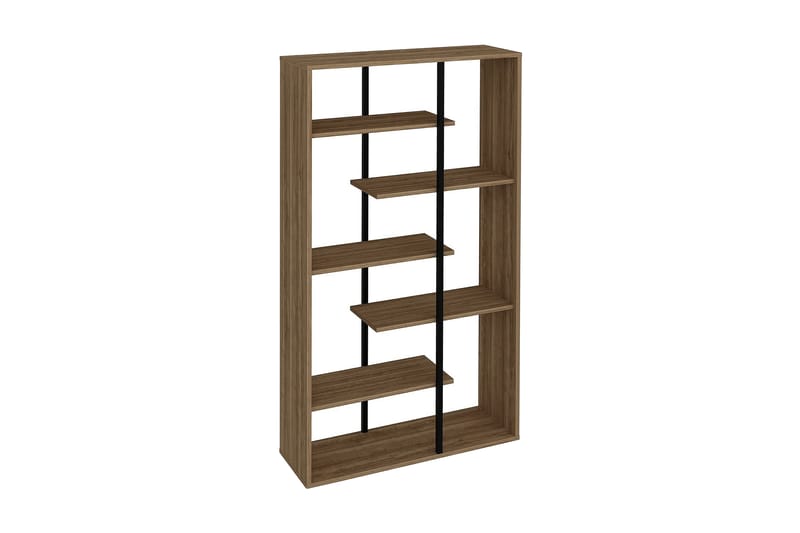 Kirjahylly Winnow 90 cm - Pähkinä/Musta - Säilytys - Hylly - Kirjahylly