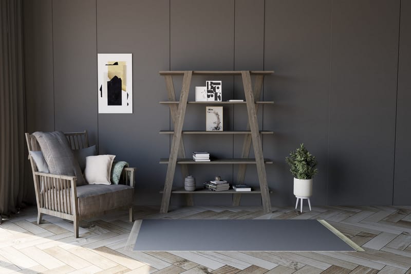 Kirjahylly Zakkum 120x150 cm - Musta - Säilytys - Hylly - Kirjahylly