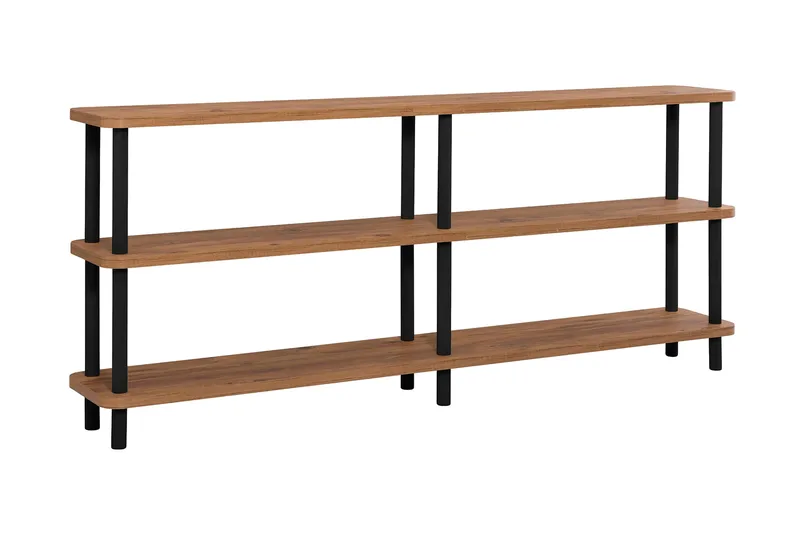 Kirjahylly Zakkum 180x74,9 cm, Musta