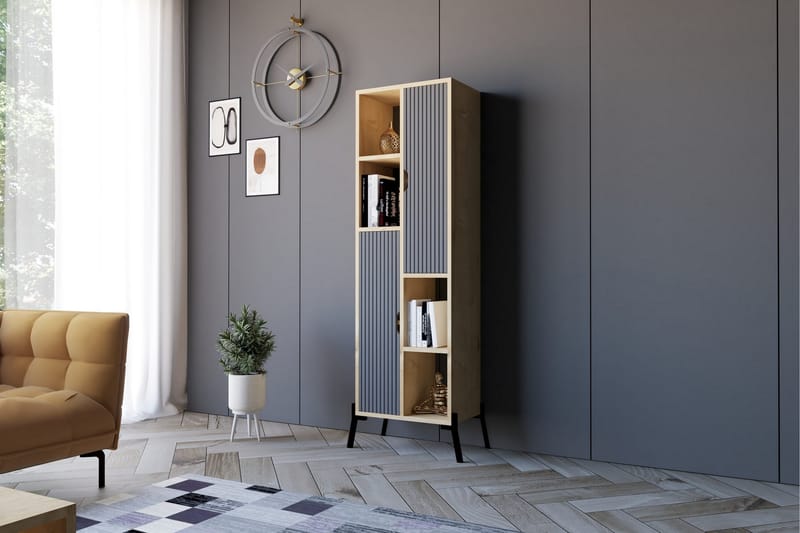 Kirjahylly Zakkum 48,2x160 cm - Sininen - Säilytys - Hylly - Kirjahylly