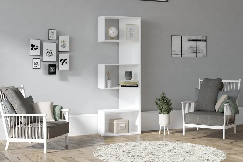 Kirjahylly Zakkum 52x150 cm - Valkoinen - Säilytys - Hylly - Kirjahylly