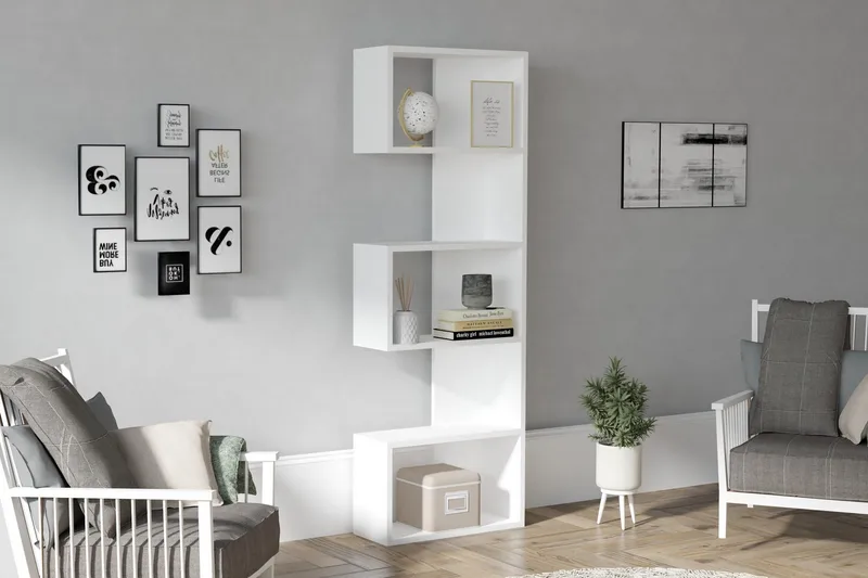 Kirjahylly Zakkum 52x150 cm - Valkoinen - Säilytys - Hylly - Kirjahylly