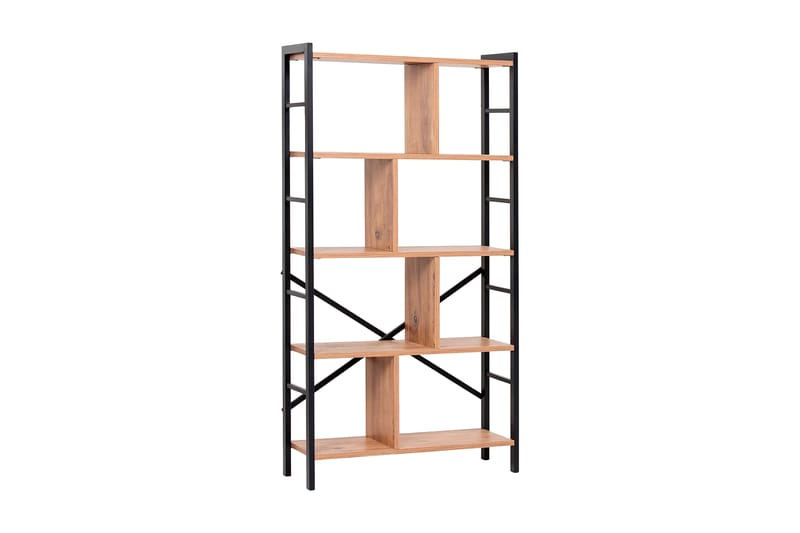 Kirjahylly Zakkum 78x150 cm - Ruskea - Säilytys - Hylly - Kirjahylly
