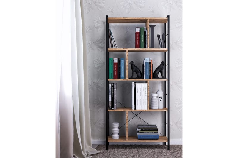 Kirjahylly Zakkum 78x150 cm - Ruskea - Säilytys - Hylly - Kirjahylly