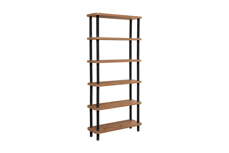 Kirjahylly Zakkum 80x168,5 cm, Musta