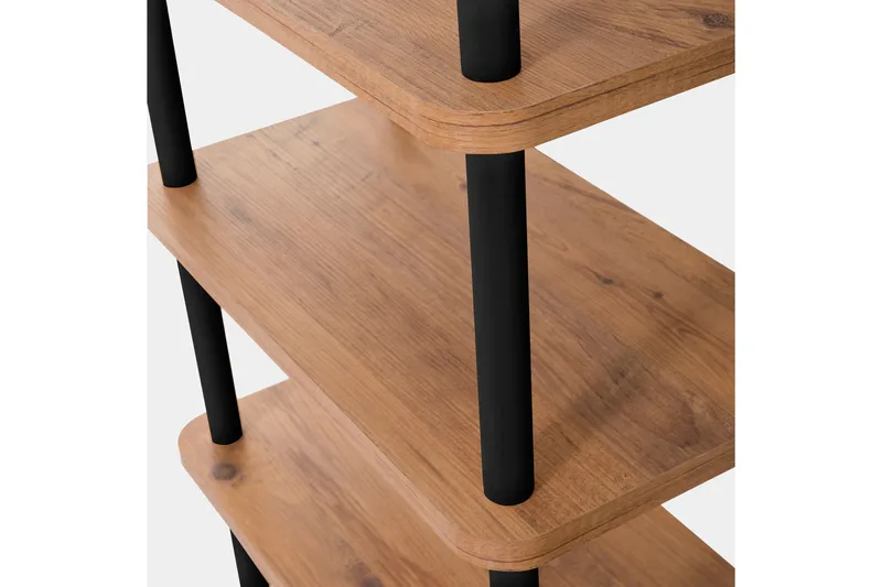 Kirjahylly Zakkum 80x168,5 cm - Musta - Säilytys - Hylly - Kirjahylly