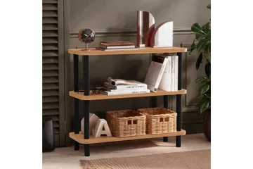 Kirjahylly Zakkum 80x75 cm - Musta - Säilytys - Hylly - Kirjahylly