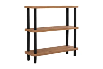 Kirjahylly Zakkum 80x75 cm - Musta - Säilytys - Hylly - Kirjahylly
