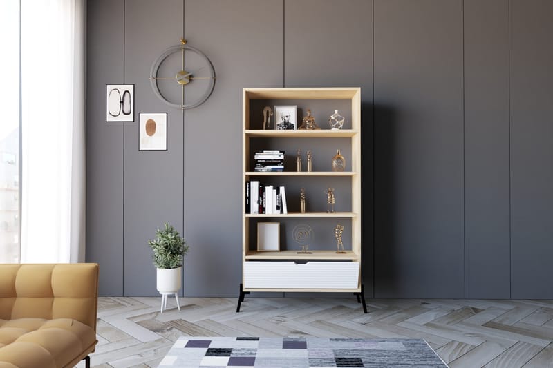 Kirjahylly Zakkum 83,6x160 cm - Sininen - Säilytys - Hylly - Kirjahylly