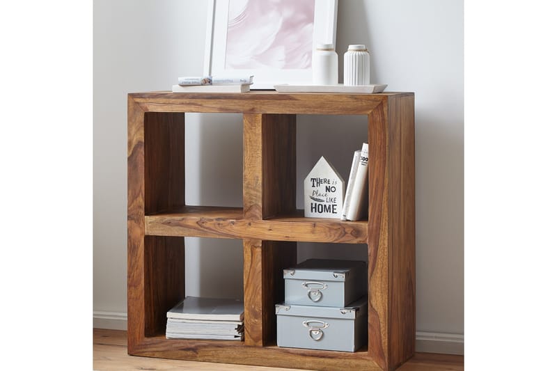 Kirjahylly Poundsgate - Puu/Luonnonväri - Säilytys - Hylly - Kirjahylly