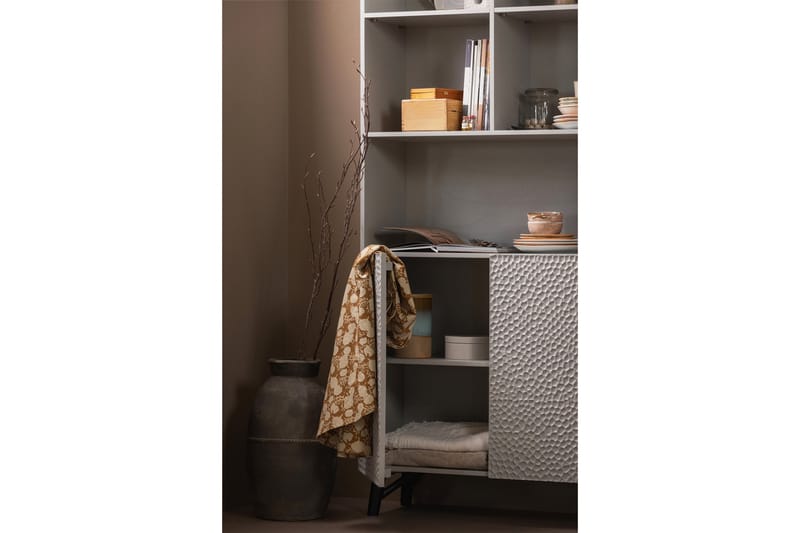 Kirjahylly Prezi 200 cm - Beige - Säilytys - Hylly - Kirjahylly