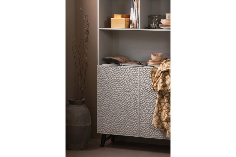 Kirjahylly Prezi 200 cm - Beige - Säilytys - Hylly - Kirjahylly