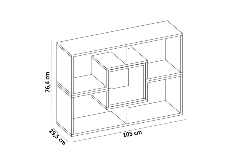 Kirjahylly Pangler Matala - Säilytys - Hylly - Seinähylly