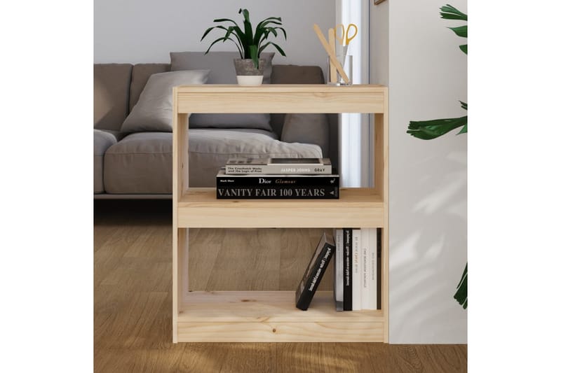 Kirjahylly/tilanjakaja 60x30x71,5 cm täysi mänty - Ruskea - Säilytys - Hylly - Kirjahylly