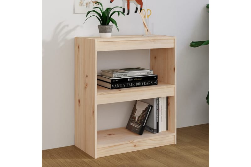 Kirjahylly/tilanjakaja 60x30x71,5 cm täysi mänty - Ruskea - Säilytys - Hylly - Kirjahylly