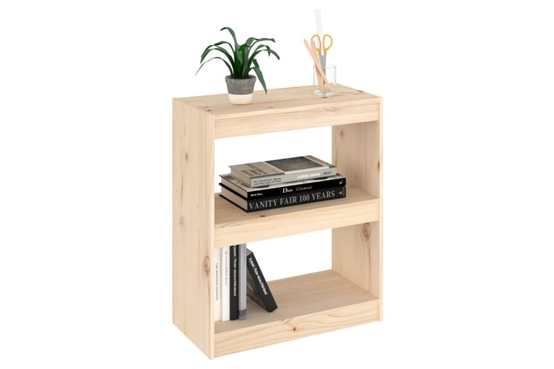 Kirjahylly/tilanjakaja 60x30x71,5 cm täysi mänty - Ruskea - Säilytys - Hylly - Kirjahylly