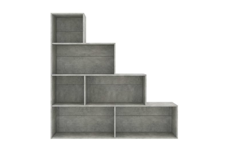 Kirjahylly/tilanjakaja betoninharmaa 155x24x160 cm lastulevy - Harmaa - Säilytys - Hylly - Kirjahylly