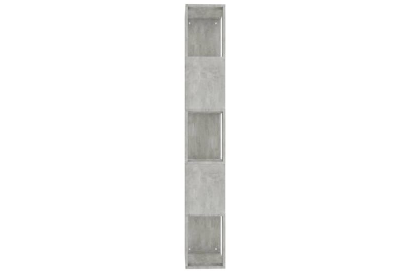Kirjahylly/tilanjakaja betoninharmaa 45x24x159cm lastulevy - Harmaa - Säilytys - Hylly - Kirjahylly