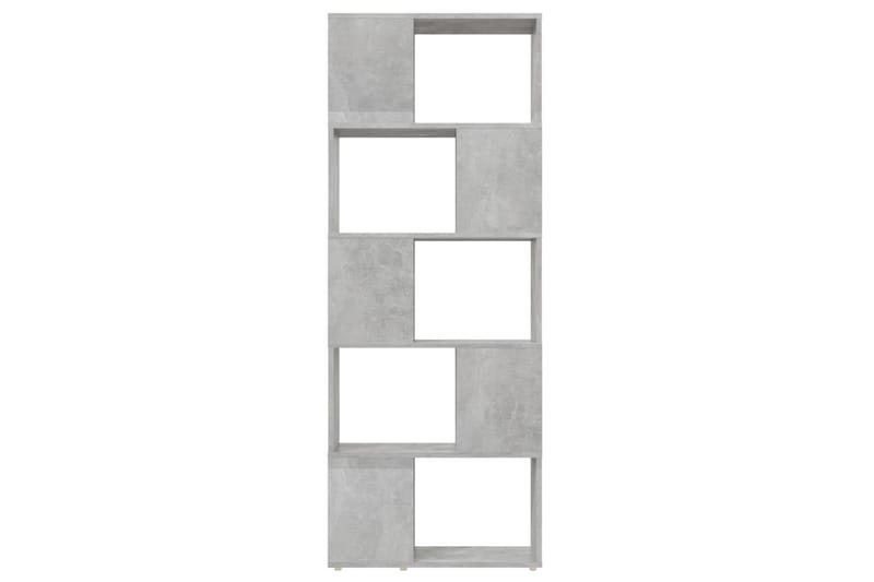 Kirjahylly/tilanjakaja betoninharmaa 60x24x155 cm - Harmaa - Säilytys - Hylly - Kirjahylly