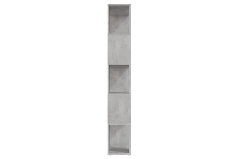 Kirjahylly/tilanjakaja betoninharmaa 60x24x155 cm - Harmaa - Säilytys - Hylly - Kirjahylly