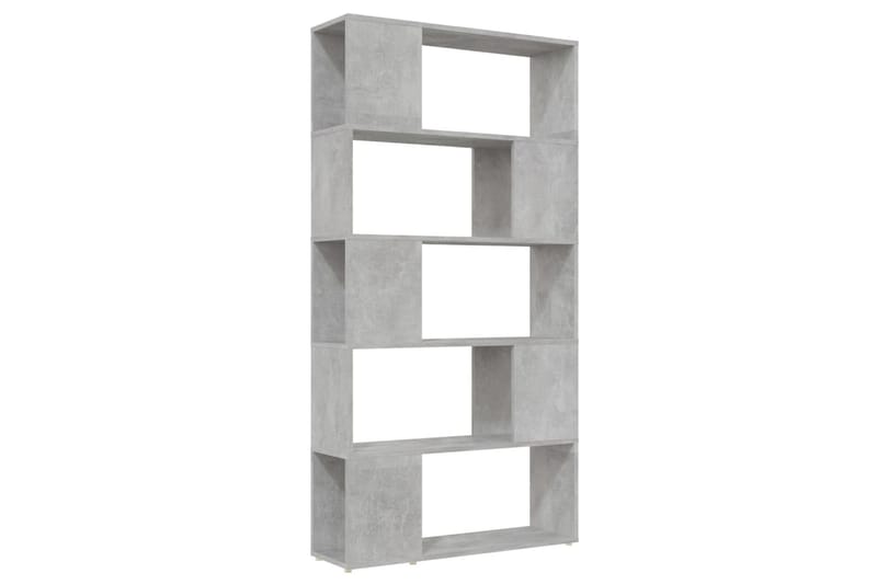 Kirjahylly/tilanjakaja betoninharmaa 80x24x155 cm lastulevy - Harmaa - Säilytys - Hylly - Kirjahylly