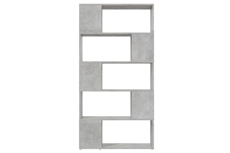 Kirjahylly/tilanjakaja betoninharmaa 80x24x155 cm lastulevy - Harmaa - Säilytys - Hylly - Kirjahylly