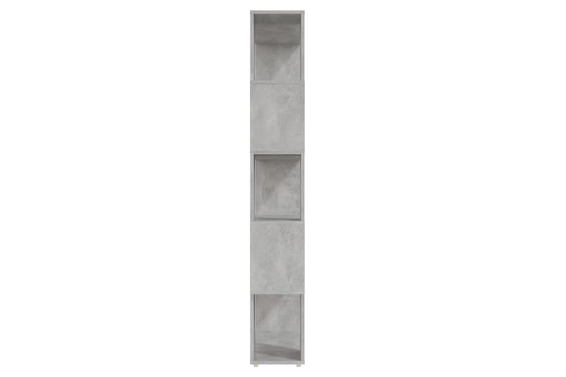 Kirjahylly/tilanjakaja betoninharmaa 80x24x155 cm lastulevy - Harmaa - Säilytys - Hylly - Kirjahylly
