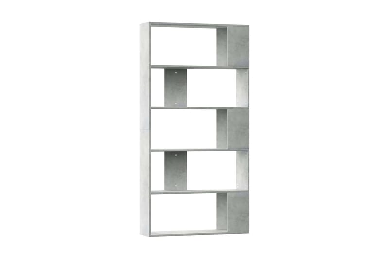 Kirjahylly/tilanjakaja betoninharmaa 80x24x159 cm lastulevy - Harmaa - Säilytys - Hylly - Kirjahylly