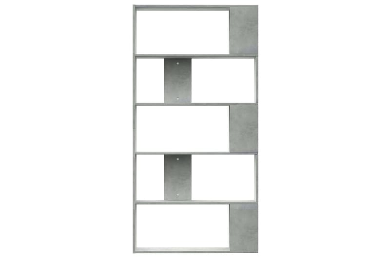 Kirjahylly/tilanjakaja betoninharmaa 80x24x159 cm lastulevy - Harmaa - Säilytys - Hylly - Kirjahylly