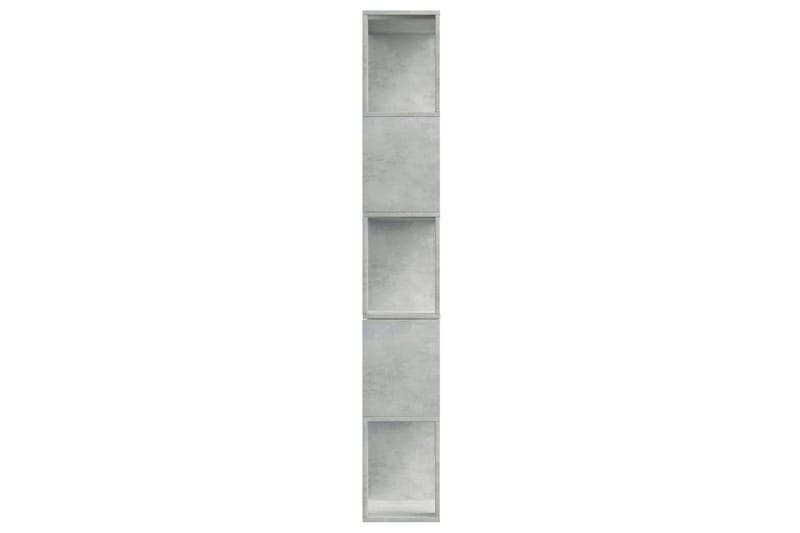 Kirjahylly/tilanjakaja betoninharmaa 80x24x159 cm lastulevy - Harmaa - Säilytys - Hylly - Kirjahylly