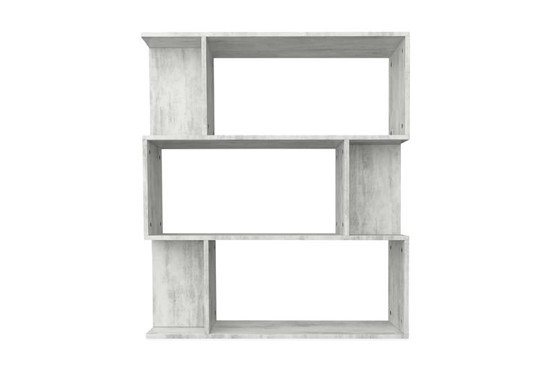 Kirjahylly/tilanjakaja betoninharmaa 80x24x96 cm lastulevy - Harmaa - Säilytys - Hylly - Kirjahylly