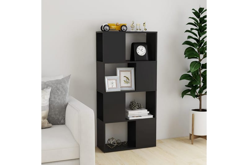 Kirjahylly/tilanjakaja harmaa 60x24x124,5 cm lastulevy - Harmaa - Säilytys - Hylly - Kirjahylly