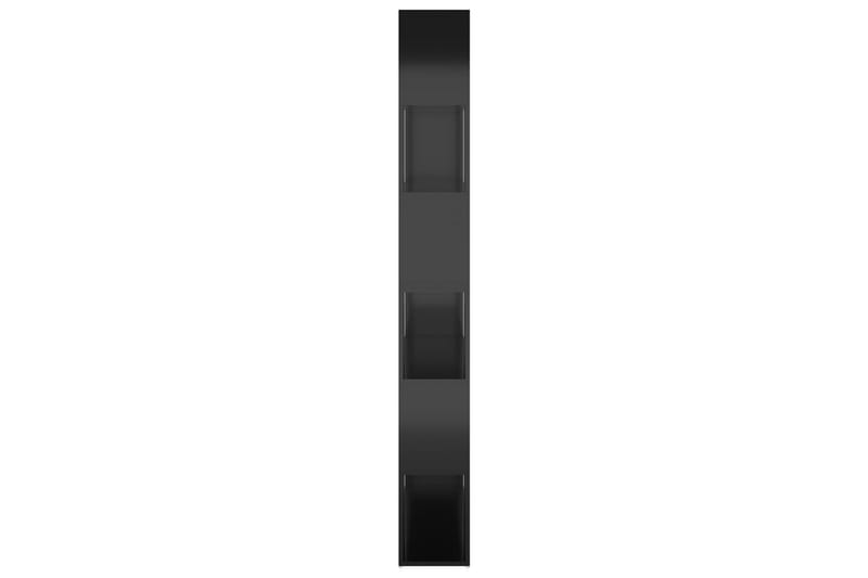 Kirjahylly/tilanjakaja korkeakiilto musta 100x24x188 cm - Musta - Säilytys - Hylly - Kirjahylly