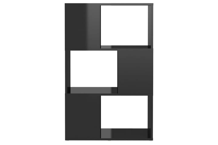 Kirjahylly/tilanjakaja korkeakiilto musta 60x24x94 cm - Musta - Kirjahylly - Hylly