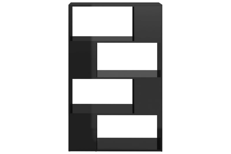Kirjahylly/tilanjakaja korkeakiilto musta 80x24x124,5 cm - Musta - Säilytys - Hylly - Kirjahylly