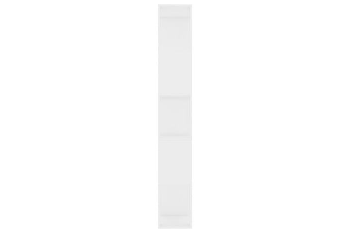 Kirjahylly/tilanjakaja korkeakiilto valk. 45x24x159cm - Valkoinen - Kirjahylly - Hylly