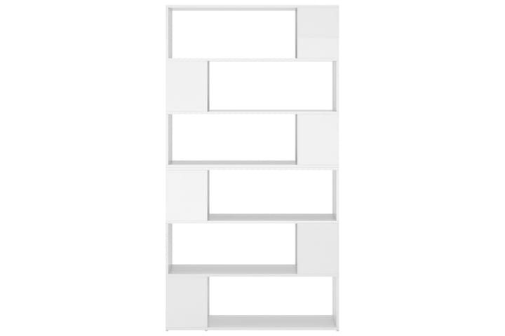 Kirjahylly/tilanjakaja korkeakiilto valkoinen 100x24x188 cm - Valkoinen - Kirjahylly - Hylly