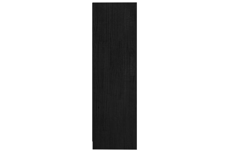 Kirjahylly/tilanjakaja musta 104x33,5x110 cm täysi mänty - Musta - Säilytys - Hylly - Kirjahylly