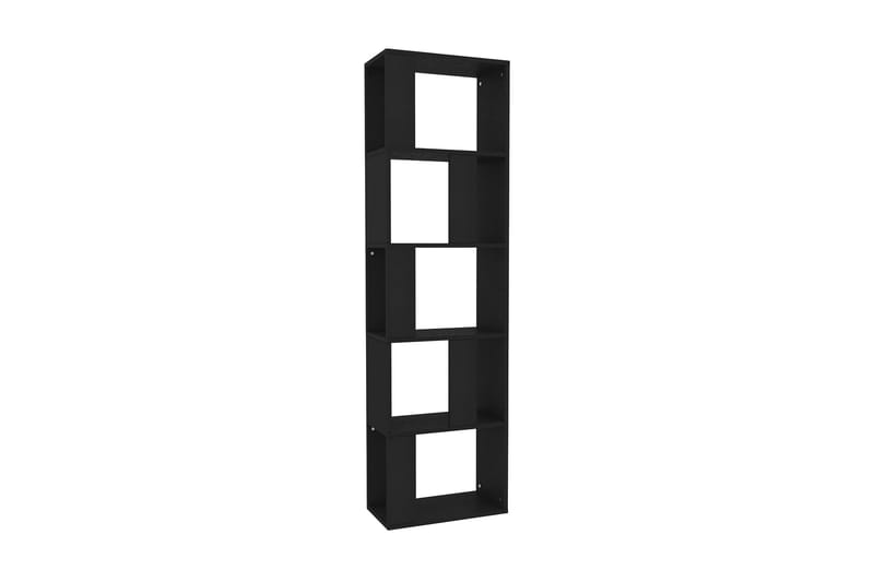 Kirjahylly/tilanjakaja musta 45x24x159cm lastulevy - Musta - Säilytys - Hylly - Kirjahylly