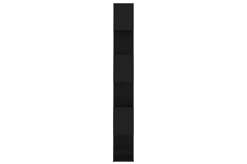 Kirjahylly/tilanjakaja musta 60x24x186 cm lastulevy - Musta - Säilytys - Hylly - Kirjahylly
