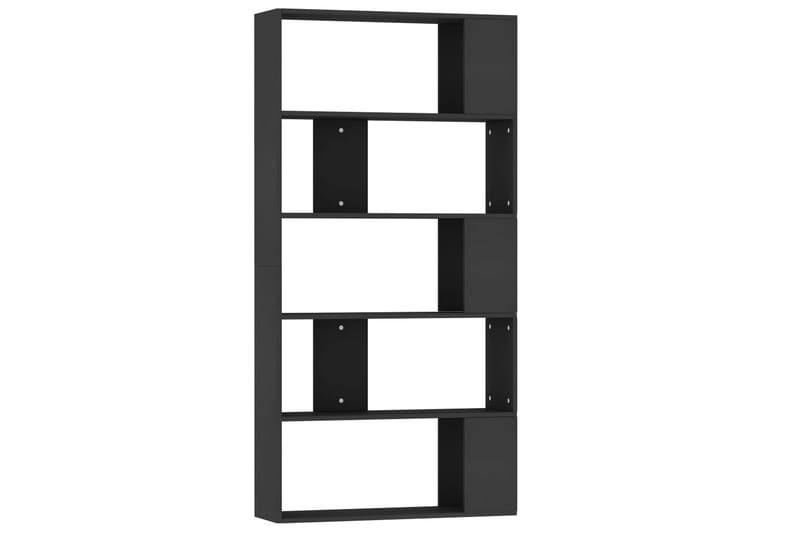 Kirjahylly/tilanjakaja musta 80x24x159 cm lastulevy - Musta - Säilytys - Hylly - Kirjahylly