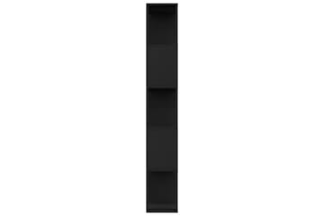 Kirjahylly/tilanjakaja musta 80x24x159 cm lastulevy - Musta - Säilytys - Hylly - Kirjahylly